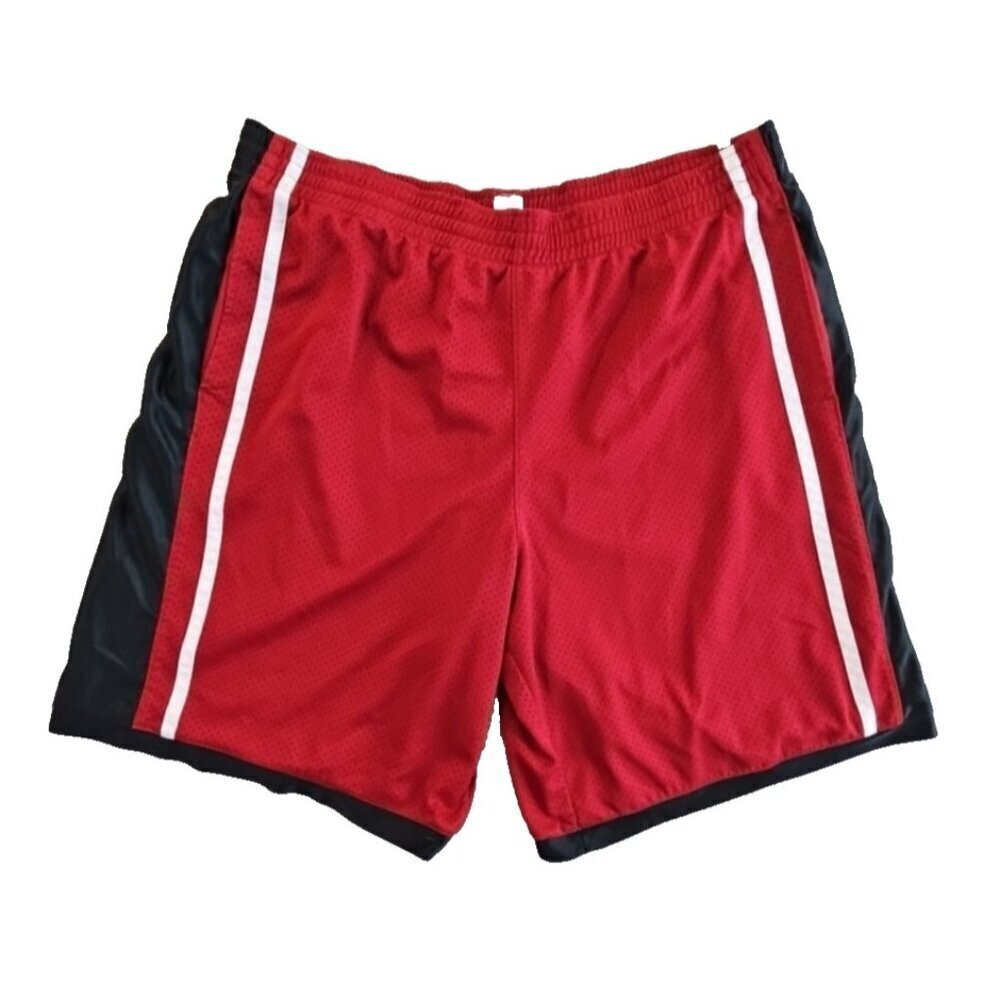 Vintage Champion C9 Basketball Shorts XL Maroon Red Dazzle Mesh‎ Rare EUC VTG